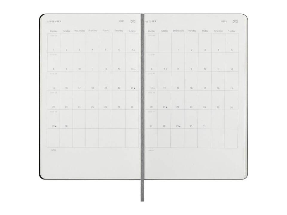 Agenda L hebdomadaire 12 mois Moleskine Smart Planner 2