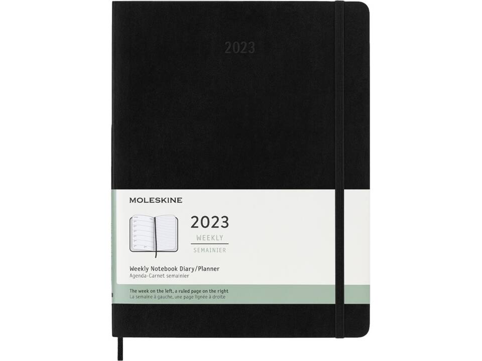 Agenda hebdomadaire 12M à couverture souple