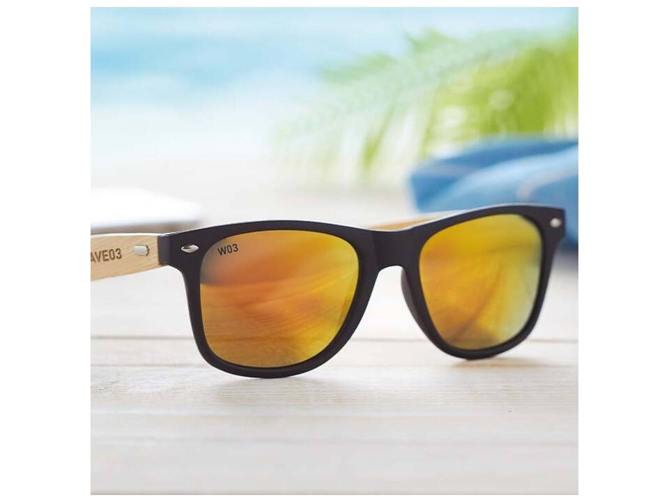 Lunettes de soleil personnalisées en PC et bambou (UV400) 4