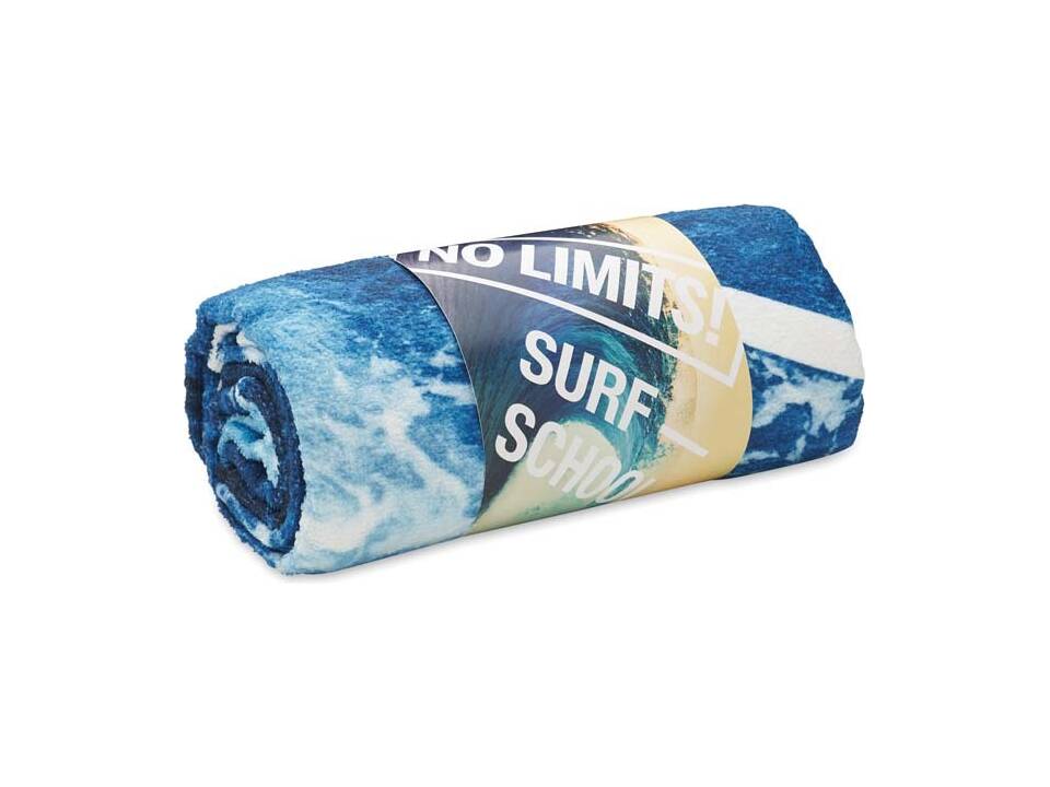 Serviette de plage personnalisées, recyclée et durable en REPREVE® RPET 1