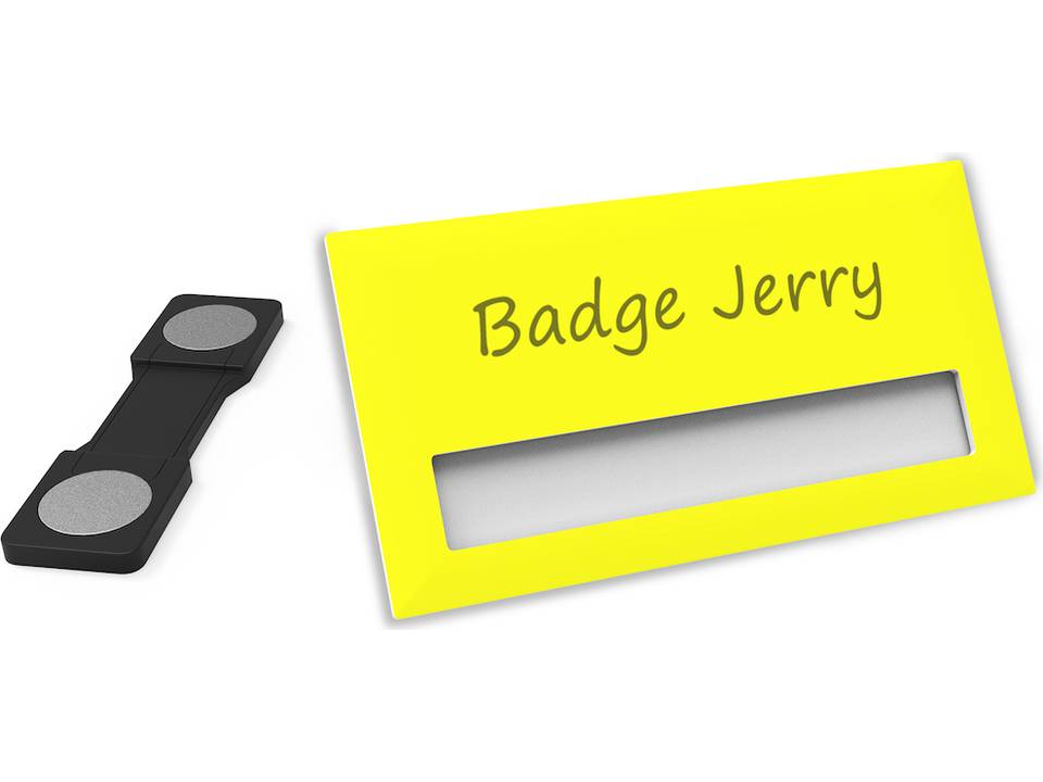 Badge nominatif 74 x 40 mm 23