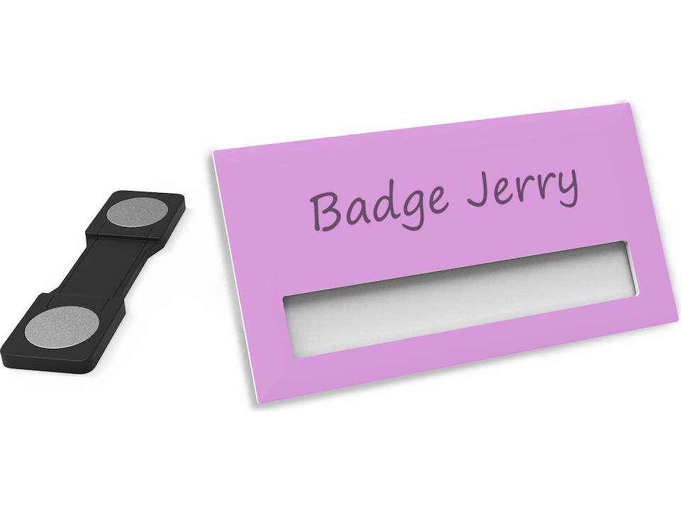 Badge nominatif 74 x 40 mm 17