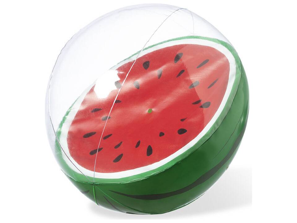 Ballon de plage gonflable avec motifs de fruits