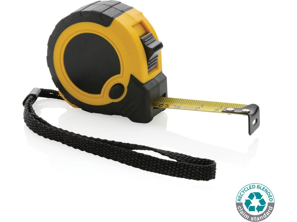 Mètre 3M/16 mm en plastique recyclé RCS avec bouton d'arrêt 8