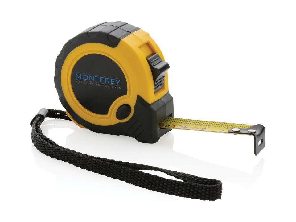 Mètre 3M/16 mm en plastique recyclé RCS avec bouton d'arrêt 13