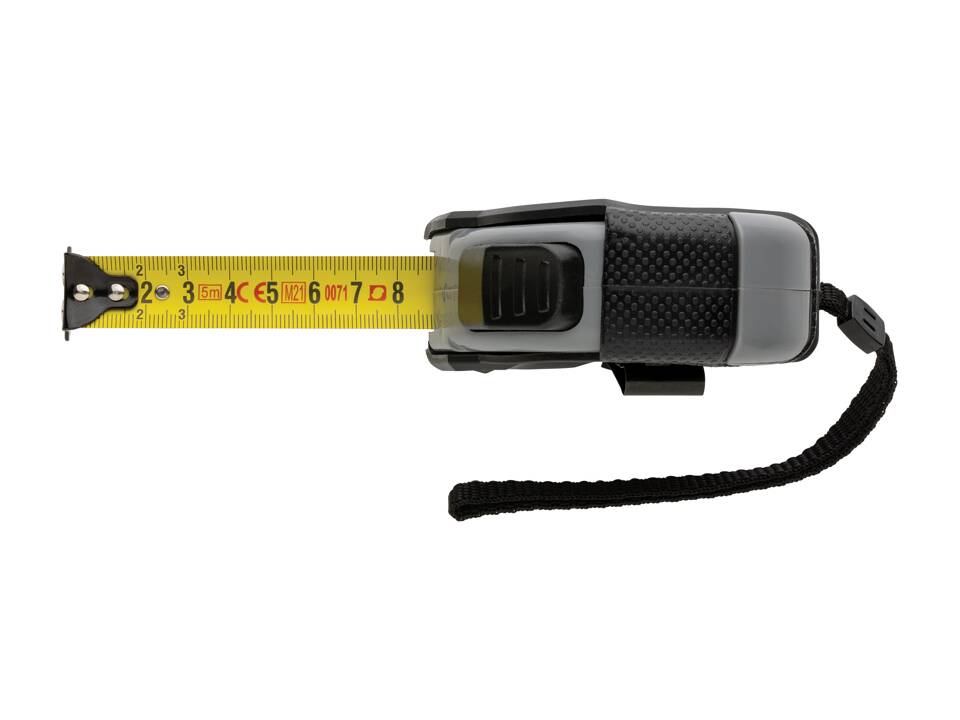 Mètre ruban Auto stop 5M/19mm en plastique recyclé RCS 4