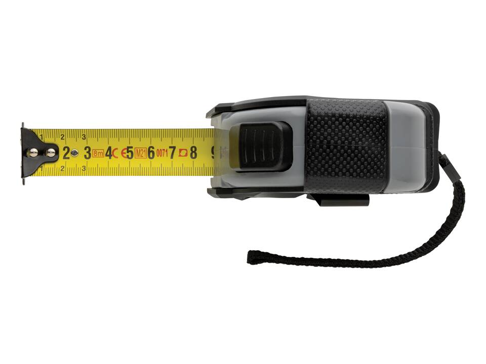 Mètre ruban Auto stop 8M/25mm en plastique recyclé RCS 3