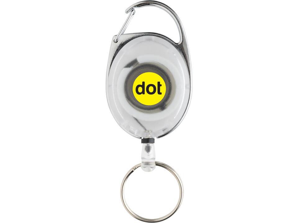 Porte-clés à clip extensible en ABS recyclé RCS 12