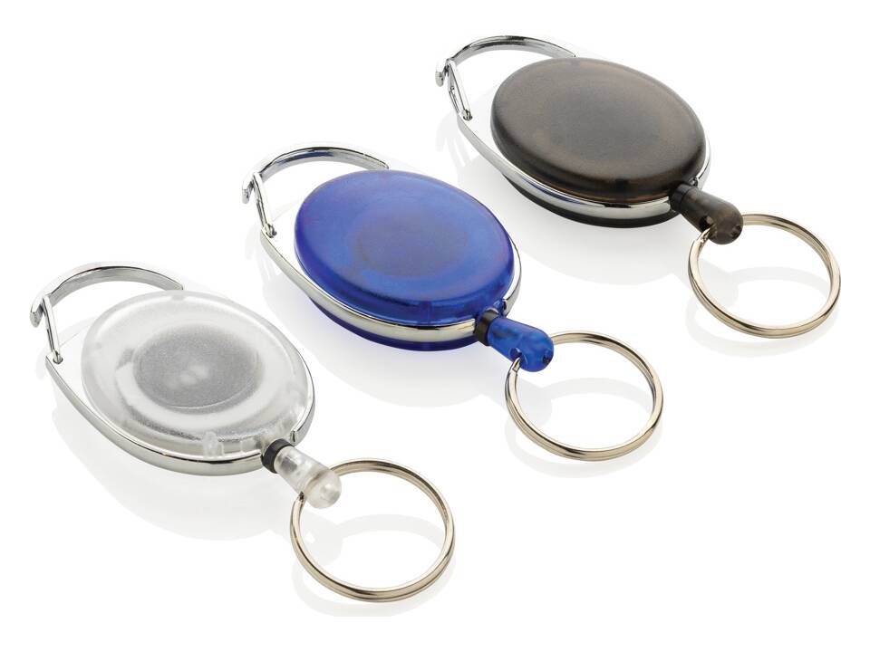 Porte-clés à clip extensible en ABS recyclé RCS 13