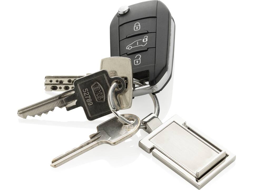 Porte-clés support téléphone en alliage de zinc recyclé RCS 6