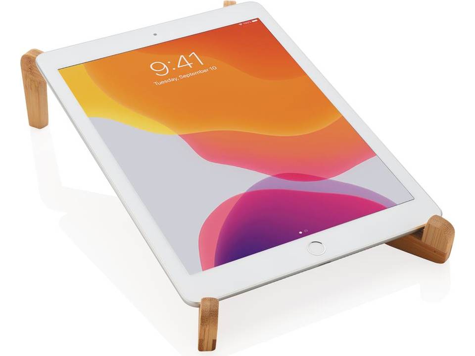 Support ordinateur portable en bambou 2