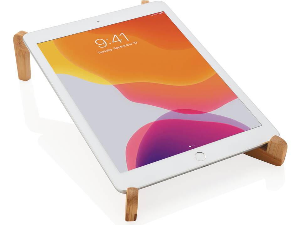 Support ordinateur portable en bambou 3