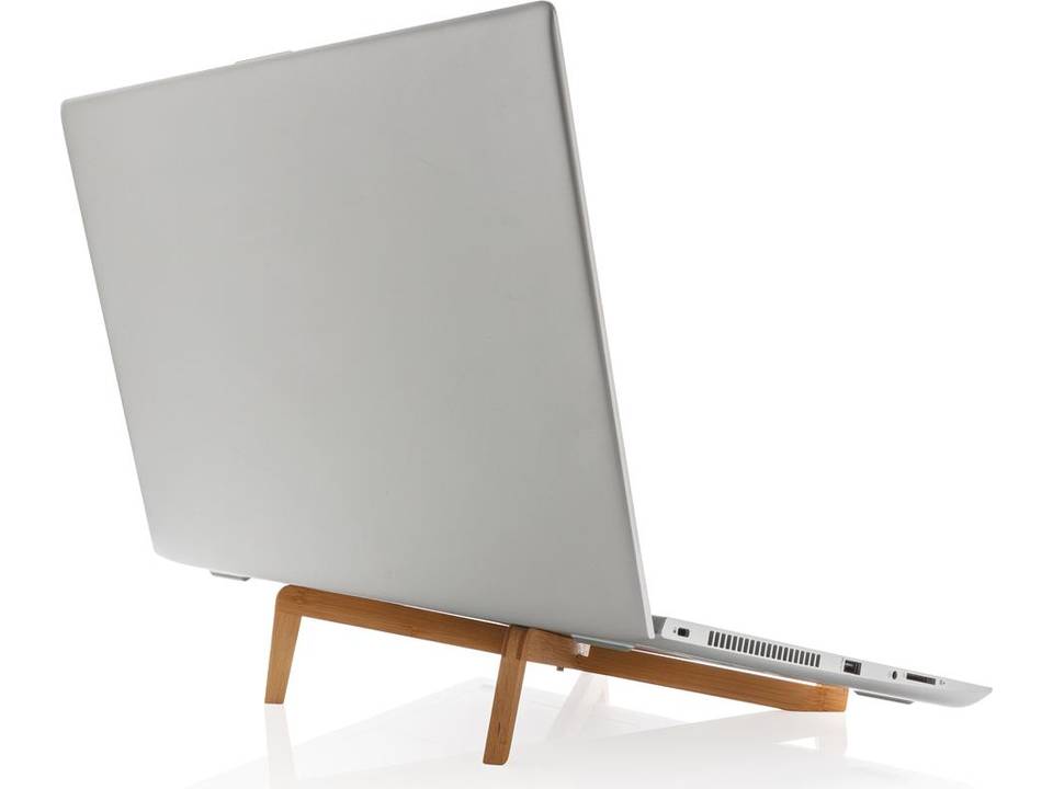 Support ordinateur portable en bambou 1