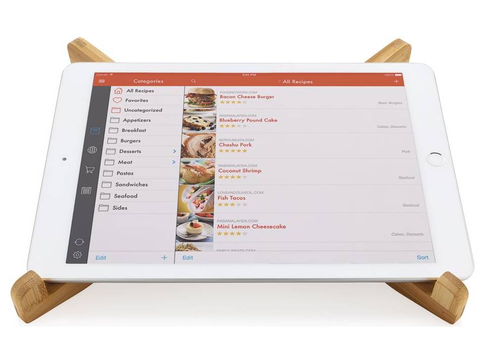 Support ordinateur portable en bambou 5