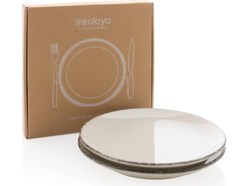 Set de 2 assiettes 28cm Ukiyo 6