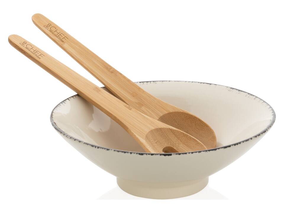 Saladier avec couvert à salade en bambou Ukiyo 5
