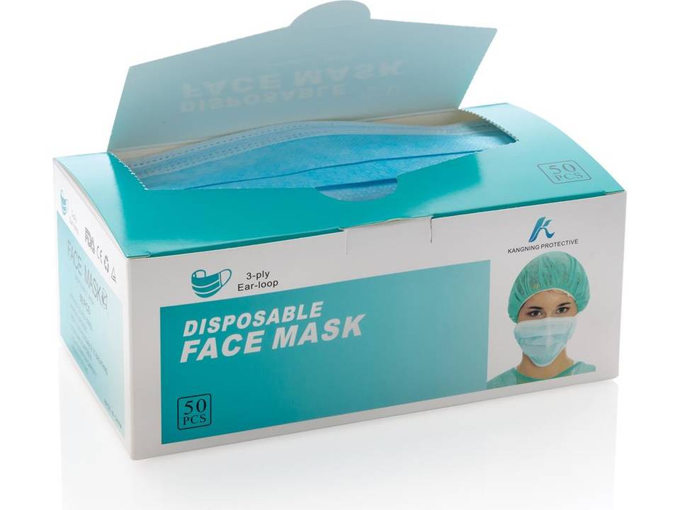 Masques jetables à 3 plis EN-14683:2019 x 50 pièces 12
