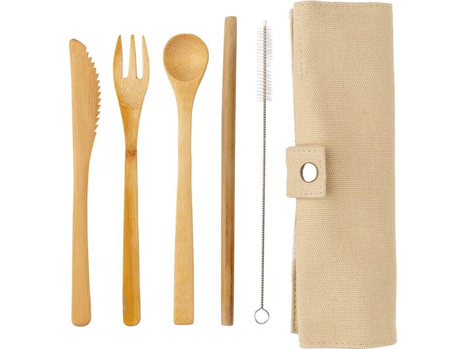 Set de couverts en bambou 4