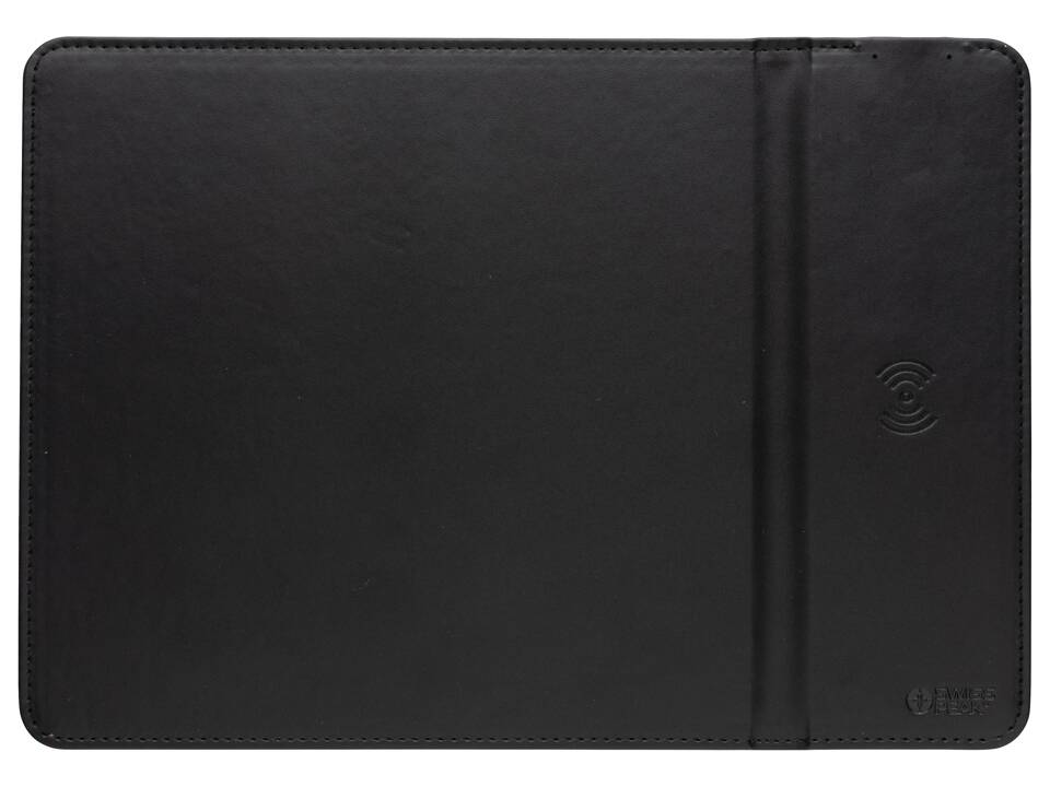 Tapis de souris en PU RCS avec chargeur 10W Swiss Peak 2