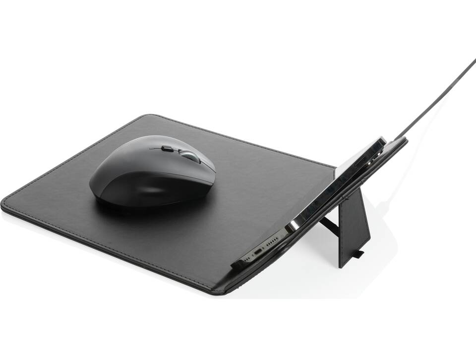 Tapis de souris en PU RCS avec chargeur 10W Swiss Peak 4