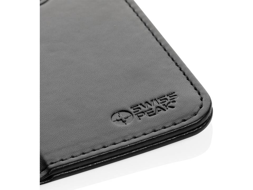 Tapis de souris en PU RCS avec chargeur 10W Swiss Peak 5