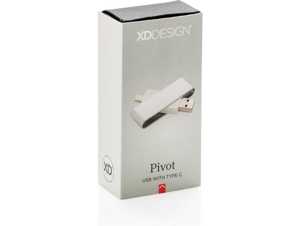 Clé USB avec type C Pivot 3