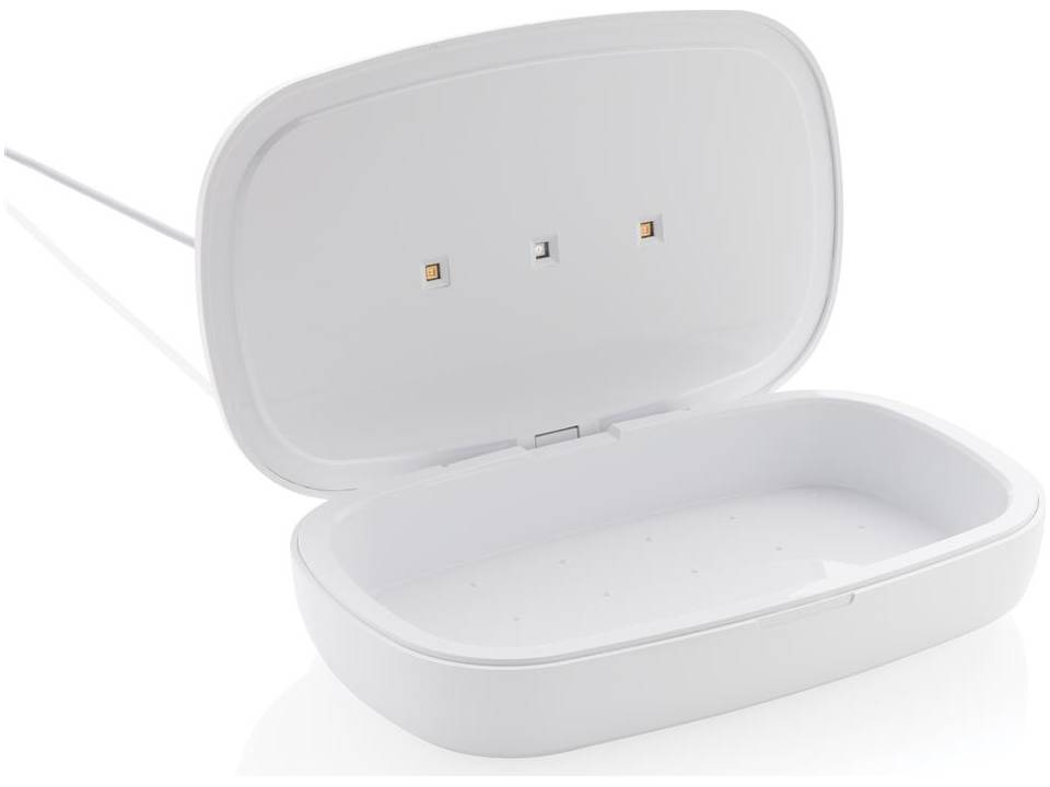 Boîte de stérilisation UV-C avec chargeur sans fil 5W 9
