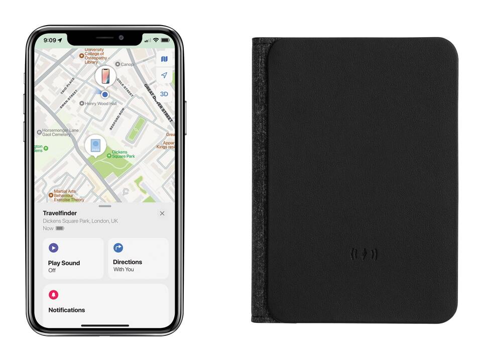 Porte-passeport en RCS avec géolocalisation Trackmate 6
