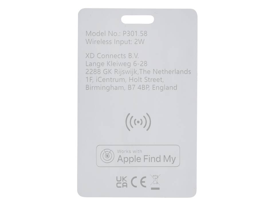 Carte de géolocalisation rechargeable en ABS RCS Findit 3