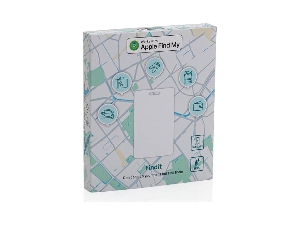 Carte de géolocalisation rechargeable en ABS RCS Findit 24