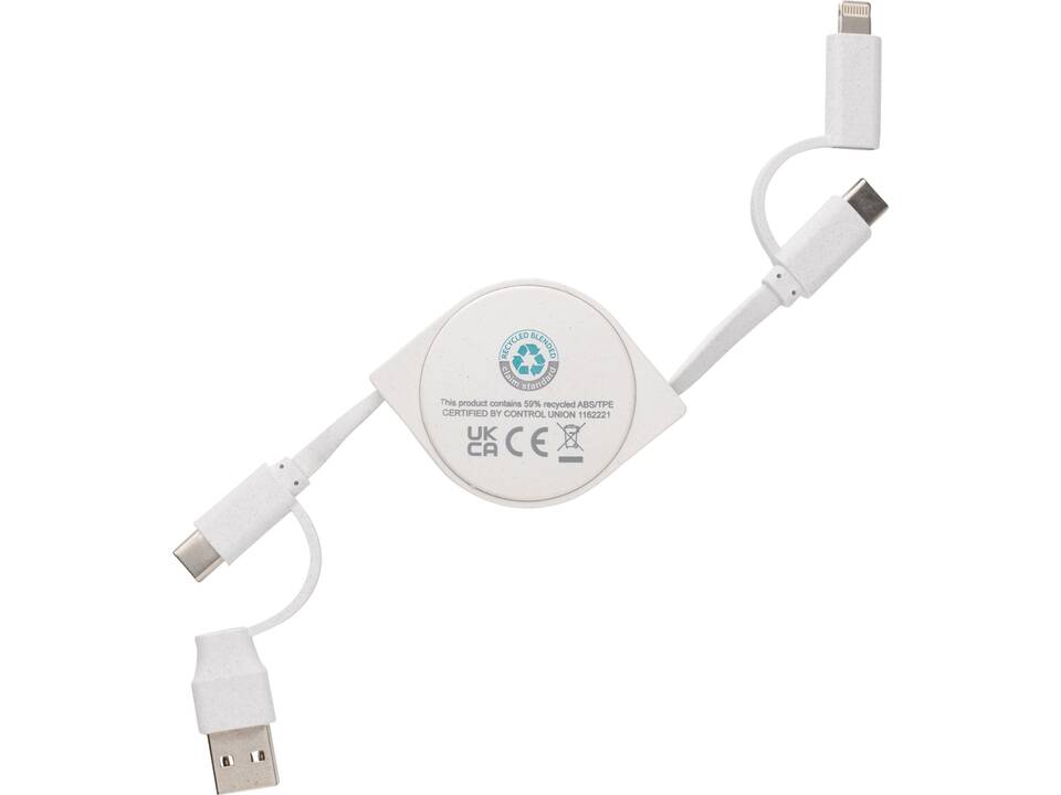 Cable 6 en 1 en TPE et plastique recyclé RCS 4