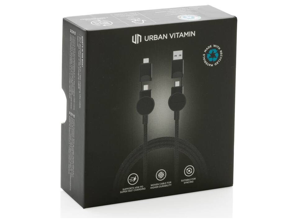 Câble Oakland 1,2 mètres 6-in-1 à charge rapide 60W 7