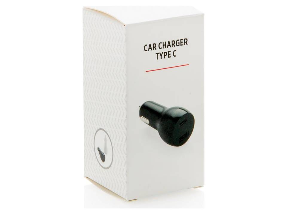 Chargeur de voiture avec type C 12