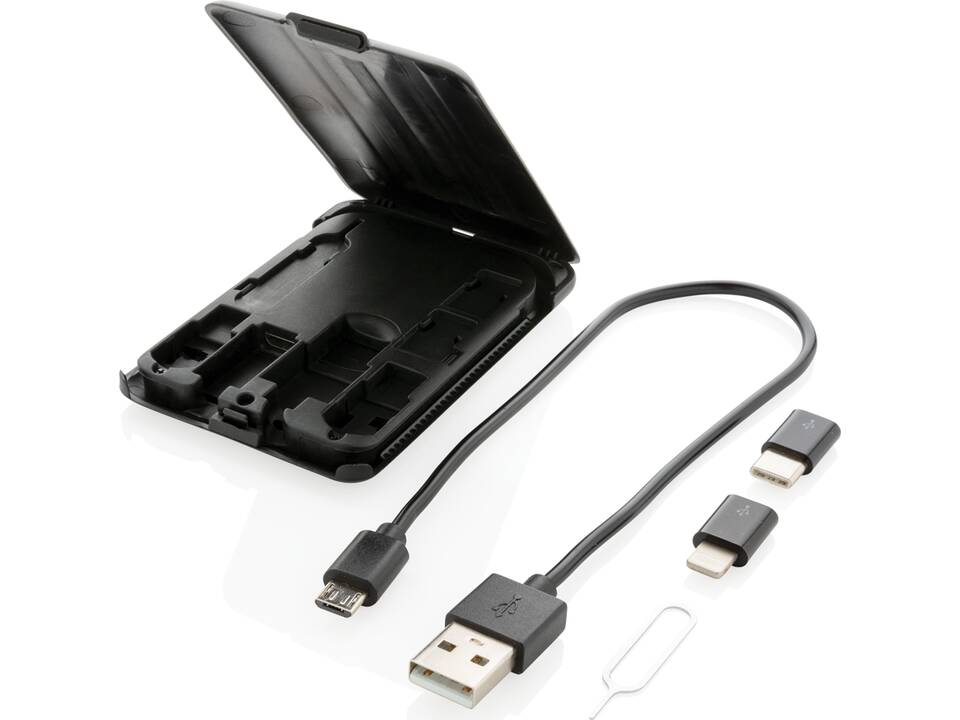 Carte de voyage multifonctions avec recharge sans fil de 5W 7