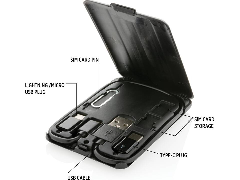 Carte de voyage multifonctions avec recharge sans fil de 5W 9