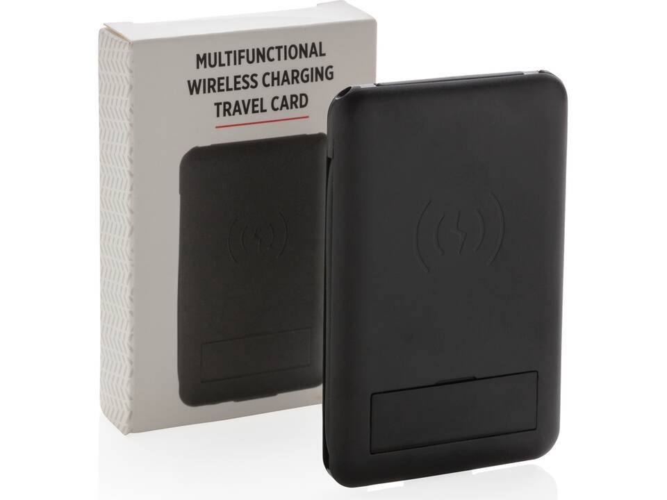 Carte de voyage multifonctions avec recharge sans fil de 5W 12