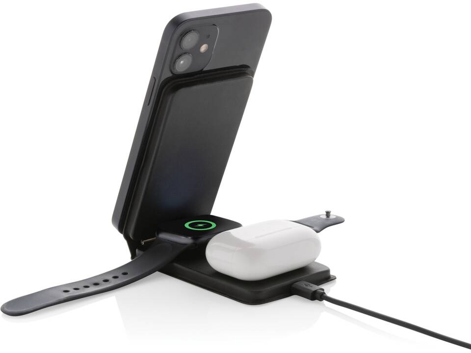 Chargeur magnétique 15W en PU recyclé RCS Swiss Peak 7