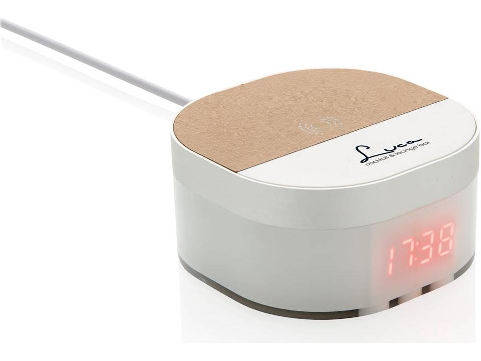 Réveil digital avec chargeur à induction 5W Aria 6