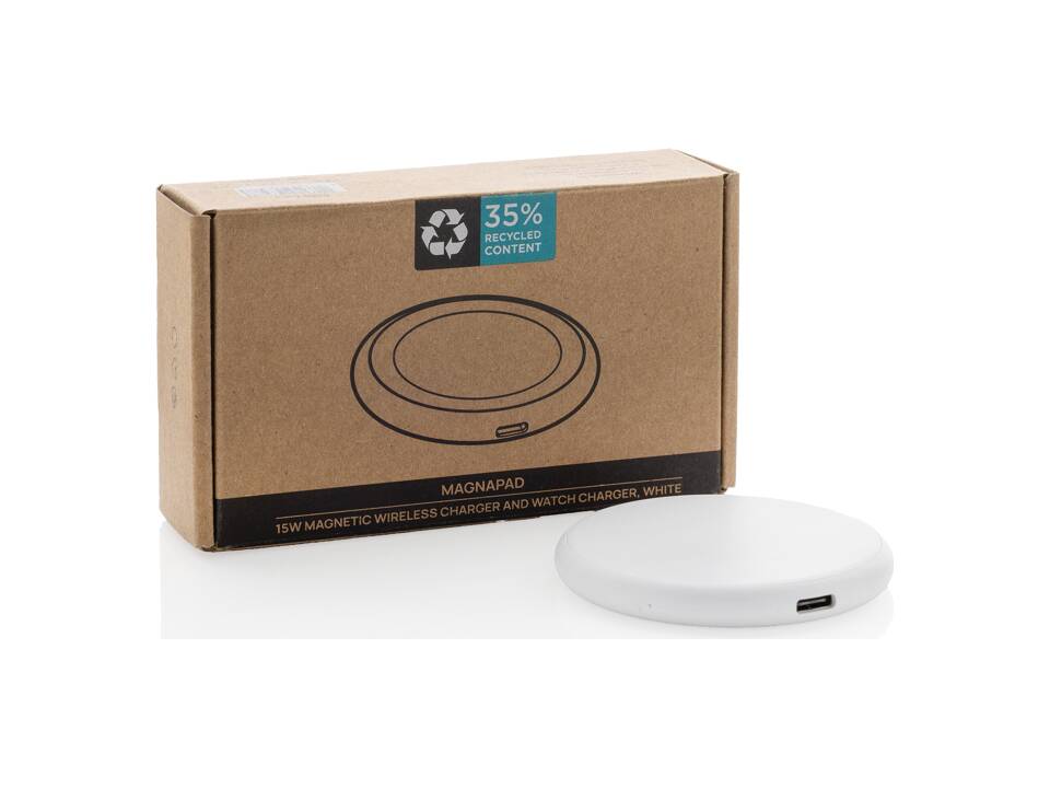 Chargeur 15 W 3 en 1 sans fil en plastique RCS Magnapad 28