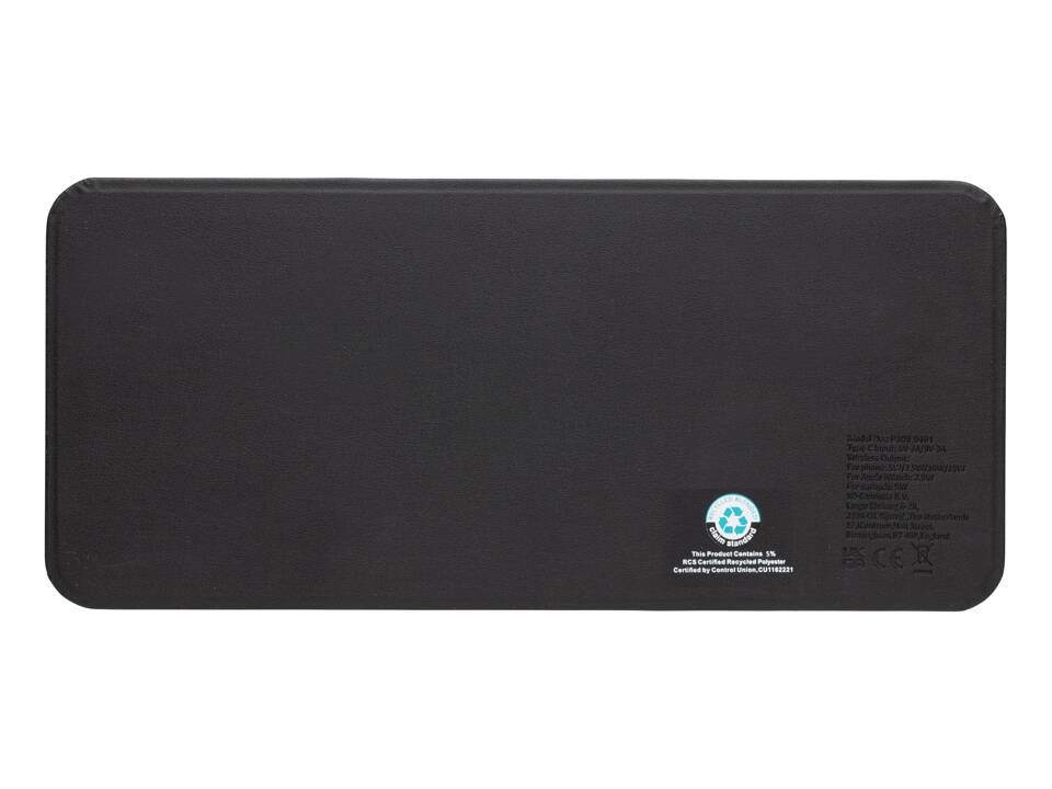 Chargeur de bureau 3 en 1 en PU recyclé RCS Swiss Peak 4