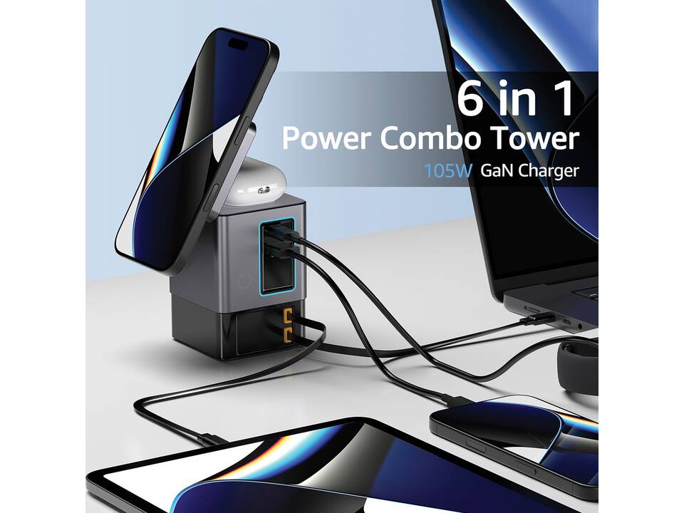 Chargeur 105W avec câbles Urban Vitamin Sacramento 3