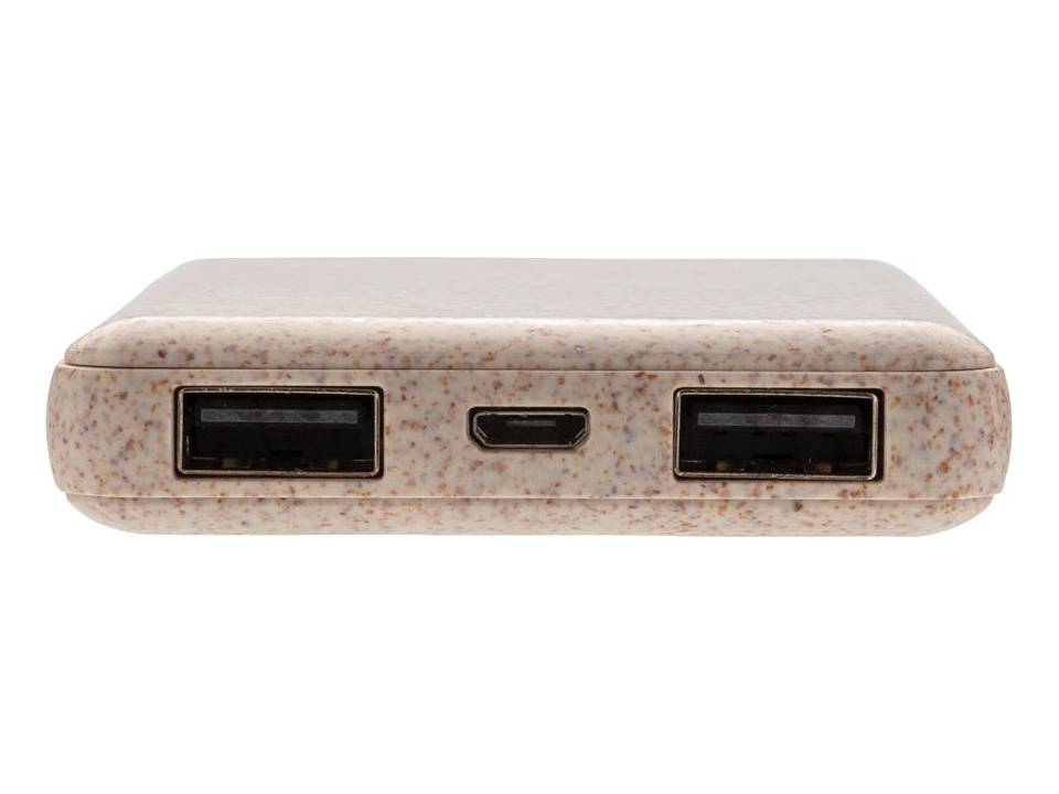 Batterie de secours de poche 5000 mAh en fibre de paille 4