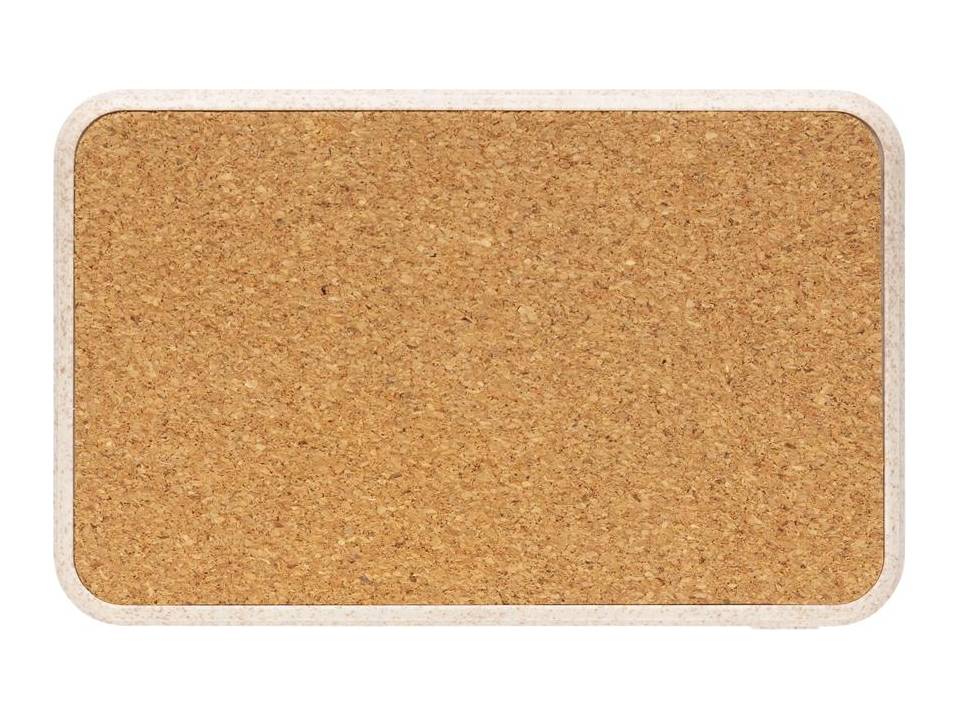 Powerbank 5000 mAh en fibre de paille de blé et liège 2