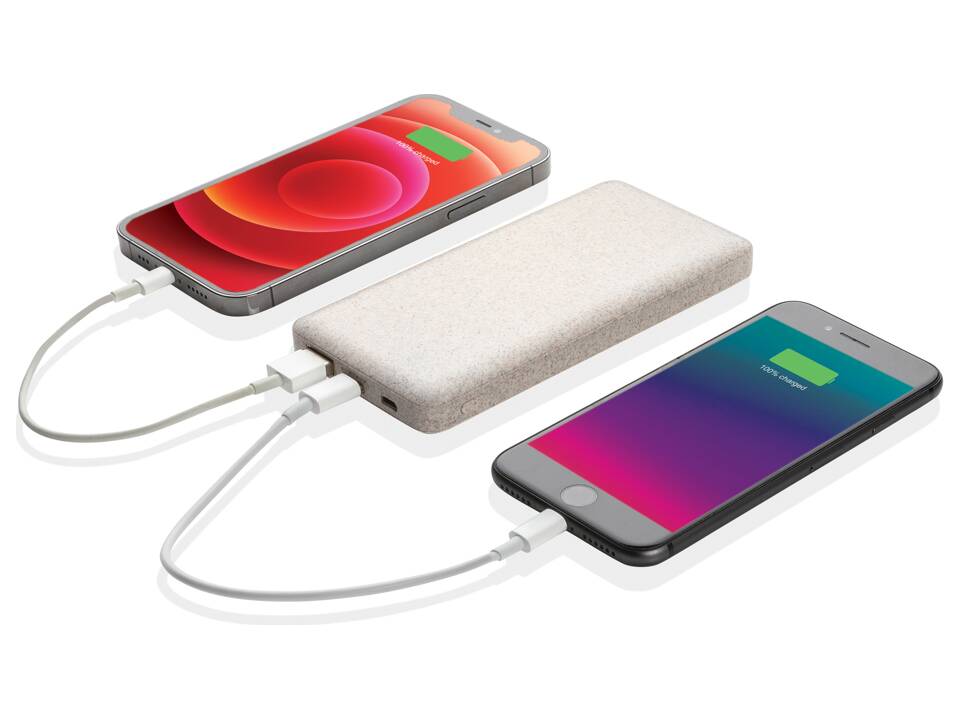 Powerbank en fibre de paille de blé 10.000 mAh 4