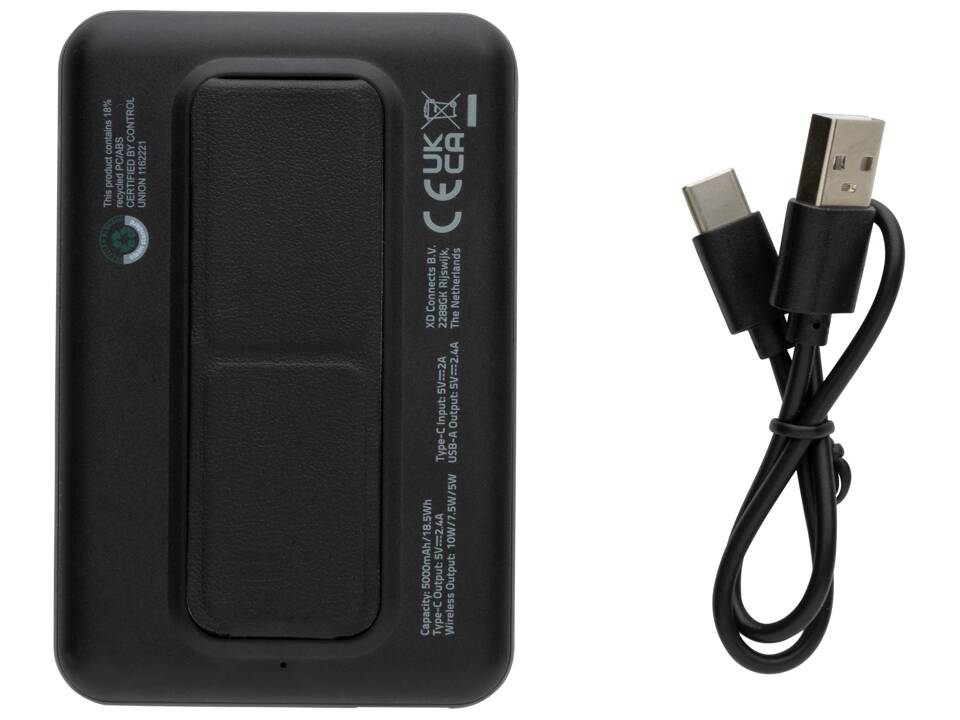 Powerbank 5000mAh en plastique recyclé RCS Urban V Los Altos 7