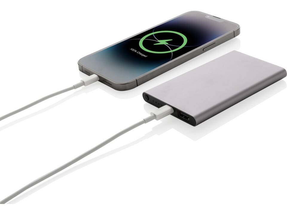 Powerbank 4000mAh en plastique recyclé/aluminium RCS 3