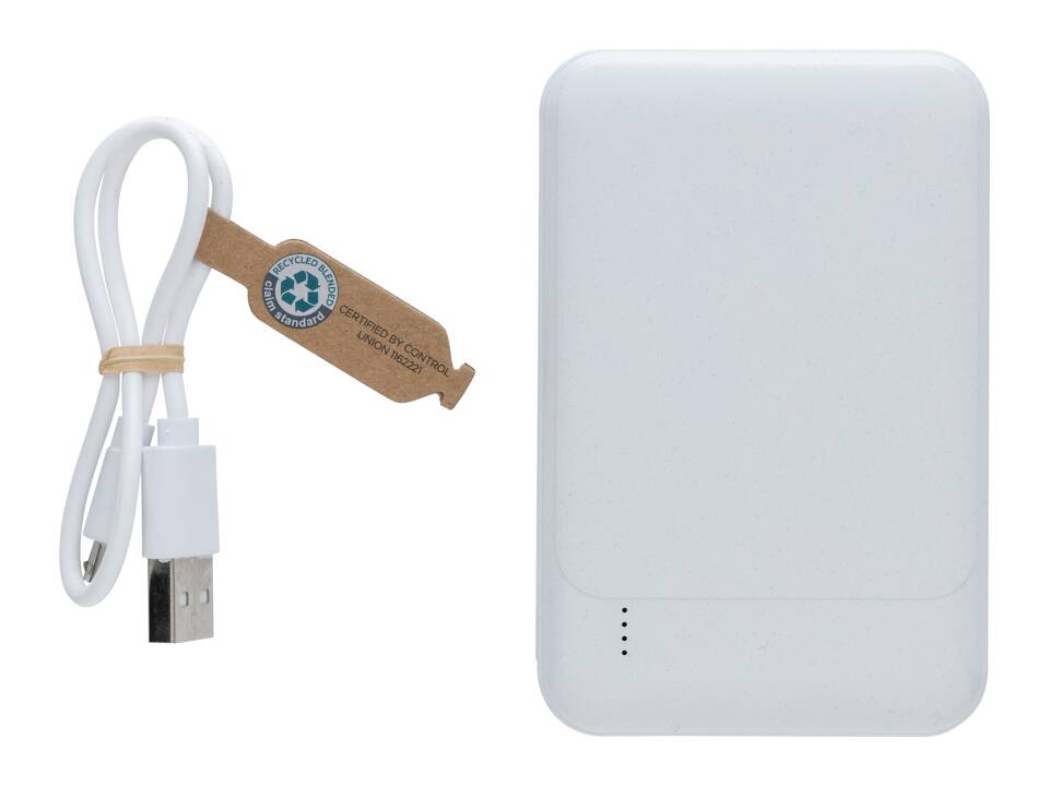 Powerbank 5000 mAh en plastique recyclé RCS 15