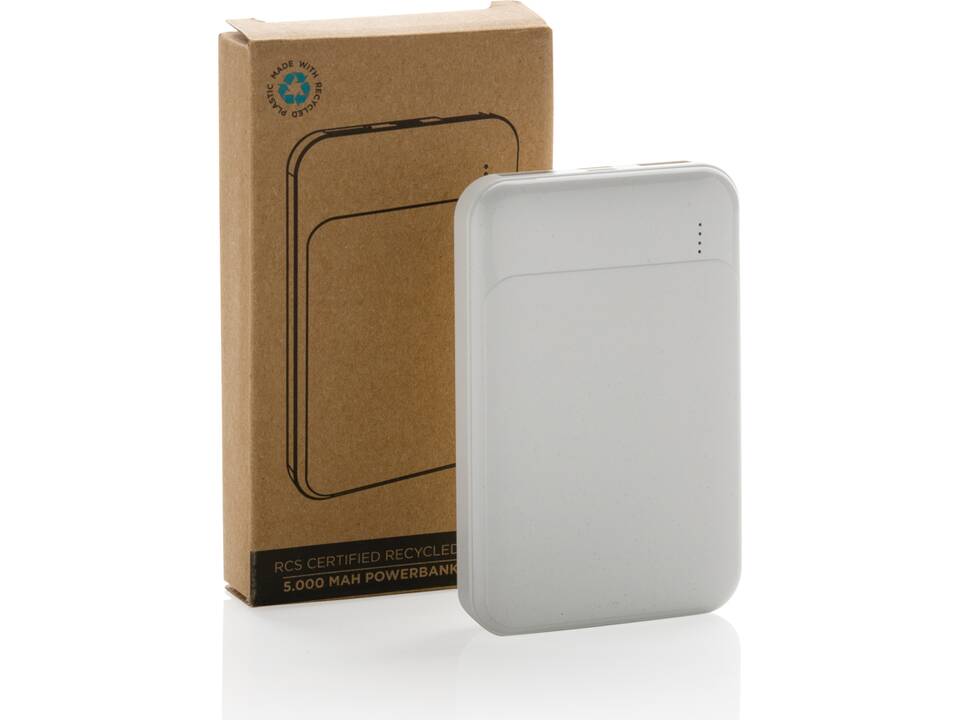 Powerbank 5000 mAh en plastique recyclé RCS 22