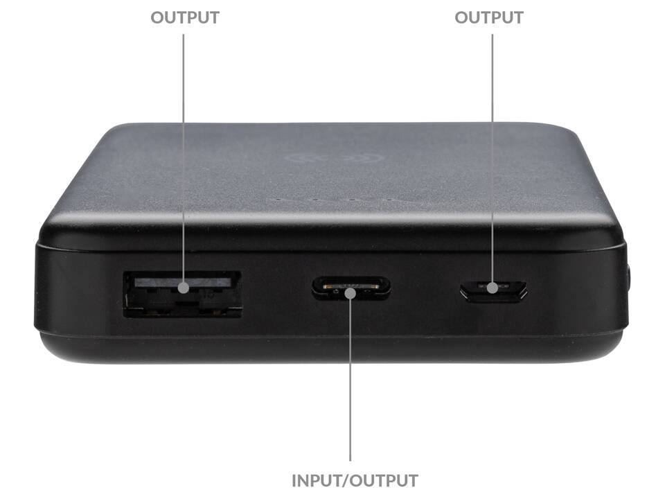Powerbank 5000mAh avec induction 5W en plastique recyclé RCS 8