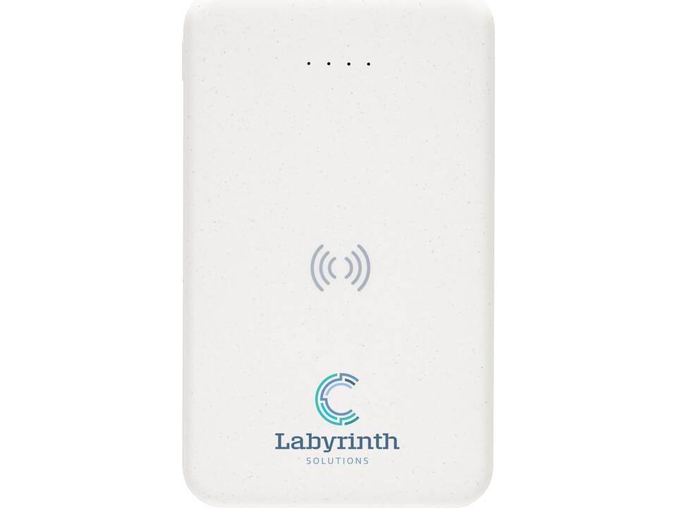 Powerbank 5000mAh avec induction 5W en plastique recyclé RCS 23